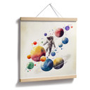 Plakat Heine - Astronauta z planetami - Astro Cruise