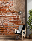 Fototapete, Shabby Ziegelwand Betonoptik
