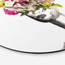 Tableau sur alu-Dibond rond Verbaan - Sous l'arc-en-ciel