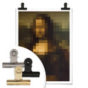 Plakat Pixelart - da Vinci - Mona Lisa