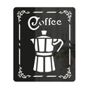 Akrylowy ozdobny znak kawy - dzbanek do kawy espresso