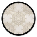 Elegancki Plakat mandala w kolorze piaskowego złota - Bloomery Decor - Okrągły