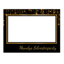 Fotorahmen Silvester Schwarz-gold - personalisierbar