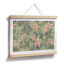 Plakat dżungla z papugami zielony - Bloomery Decor