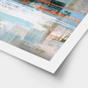 Poster Gioco di Colori Astratto Blu Arancione - Cheney