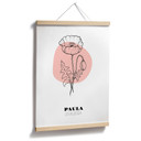 Personalisierbares Poster Monatsblume August