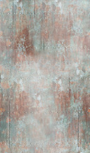 Vintage metaleffekt tapet Fototapet Grå, rød,Billede 2,70 x 1,59 m