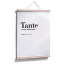 Poster Grammatik - Tante