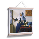 Plakat Vermeer - Młoda kobieta z dzbanem wody przy oknie - kwadrat