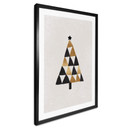 Plakat z geometryczną choinką - Orara Studio
