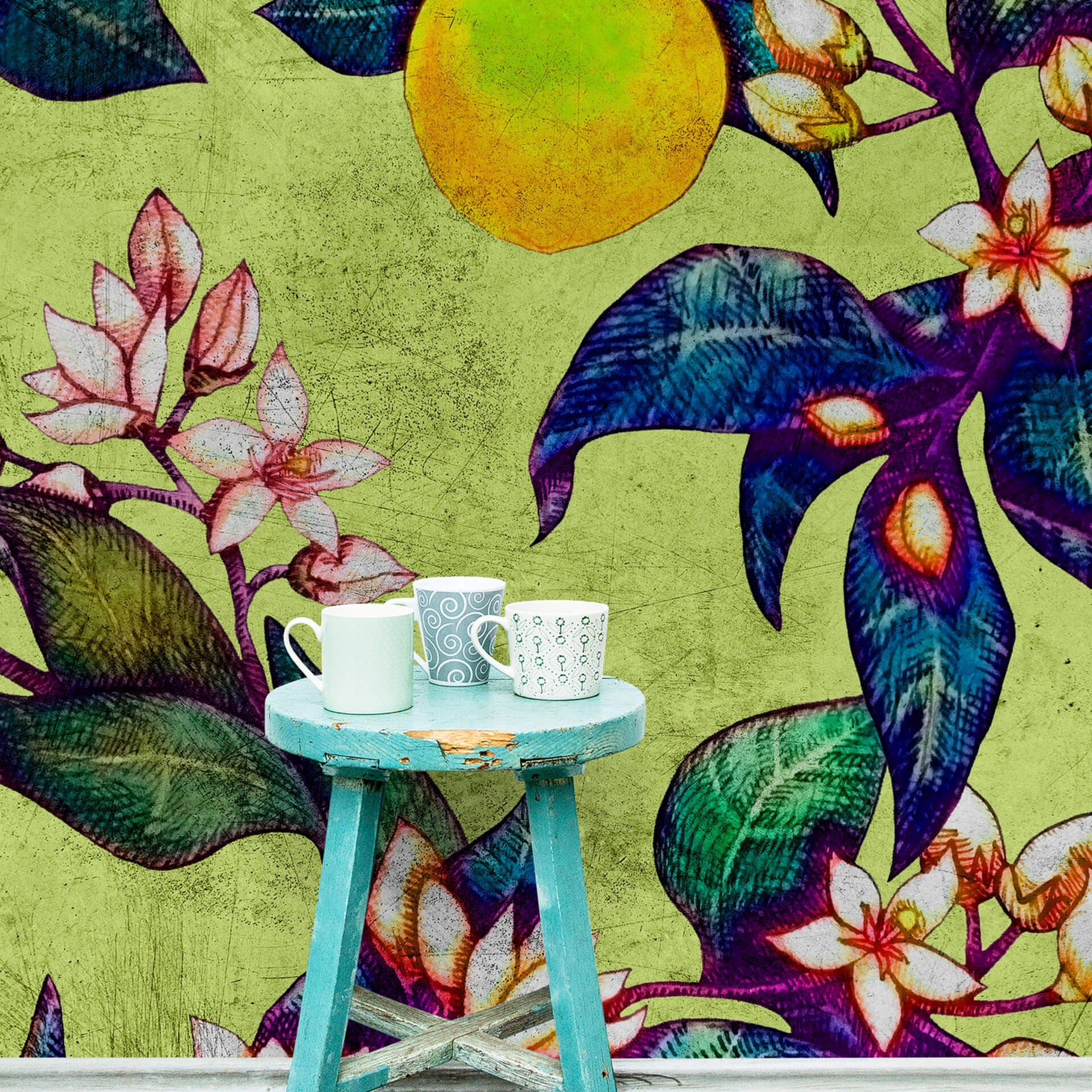 Livingwalls Fotobehang Walls by Patel 2 grapefruit tree 1