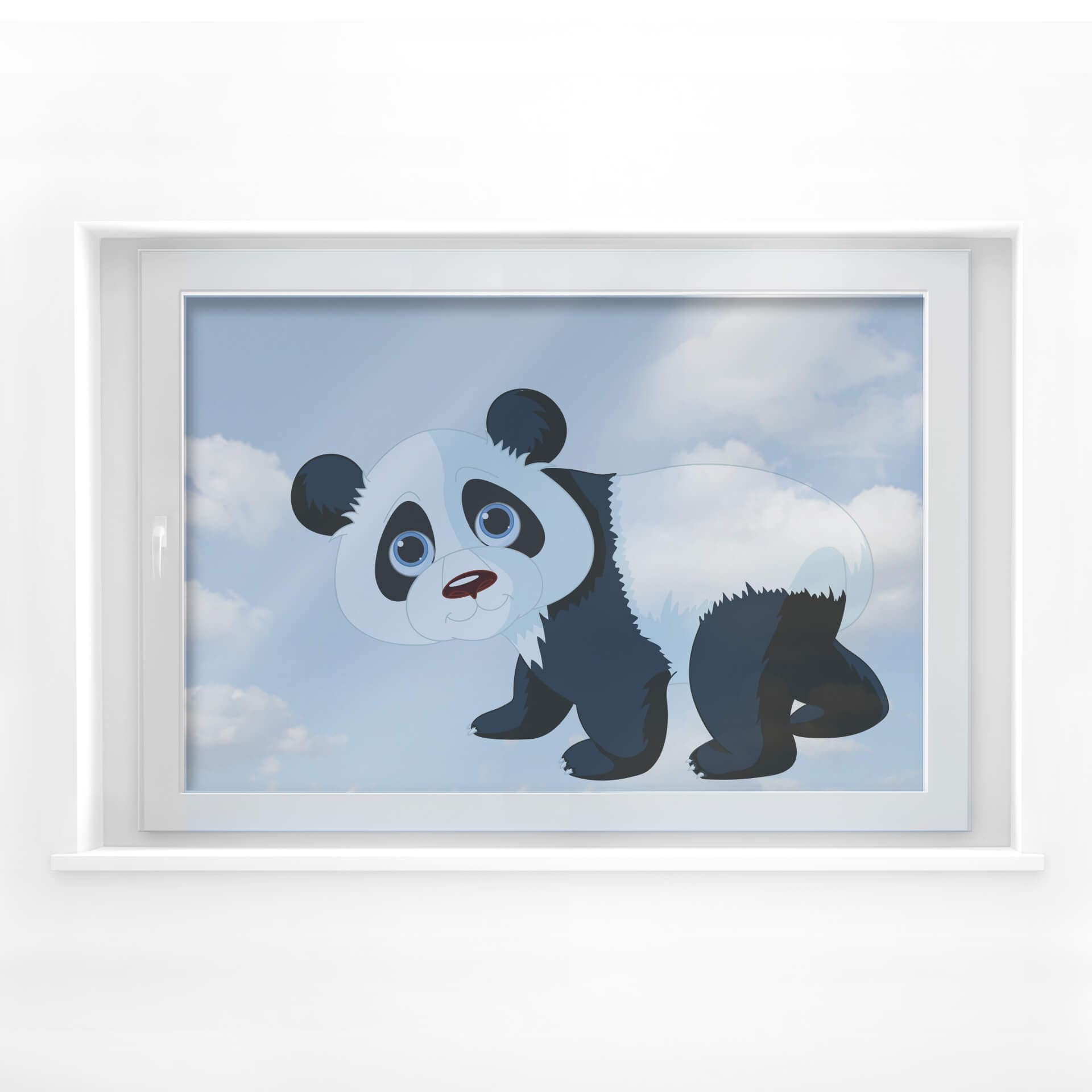 Dekoracja okienna Running Panda