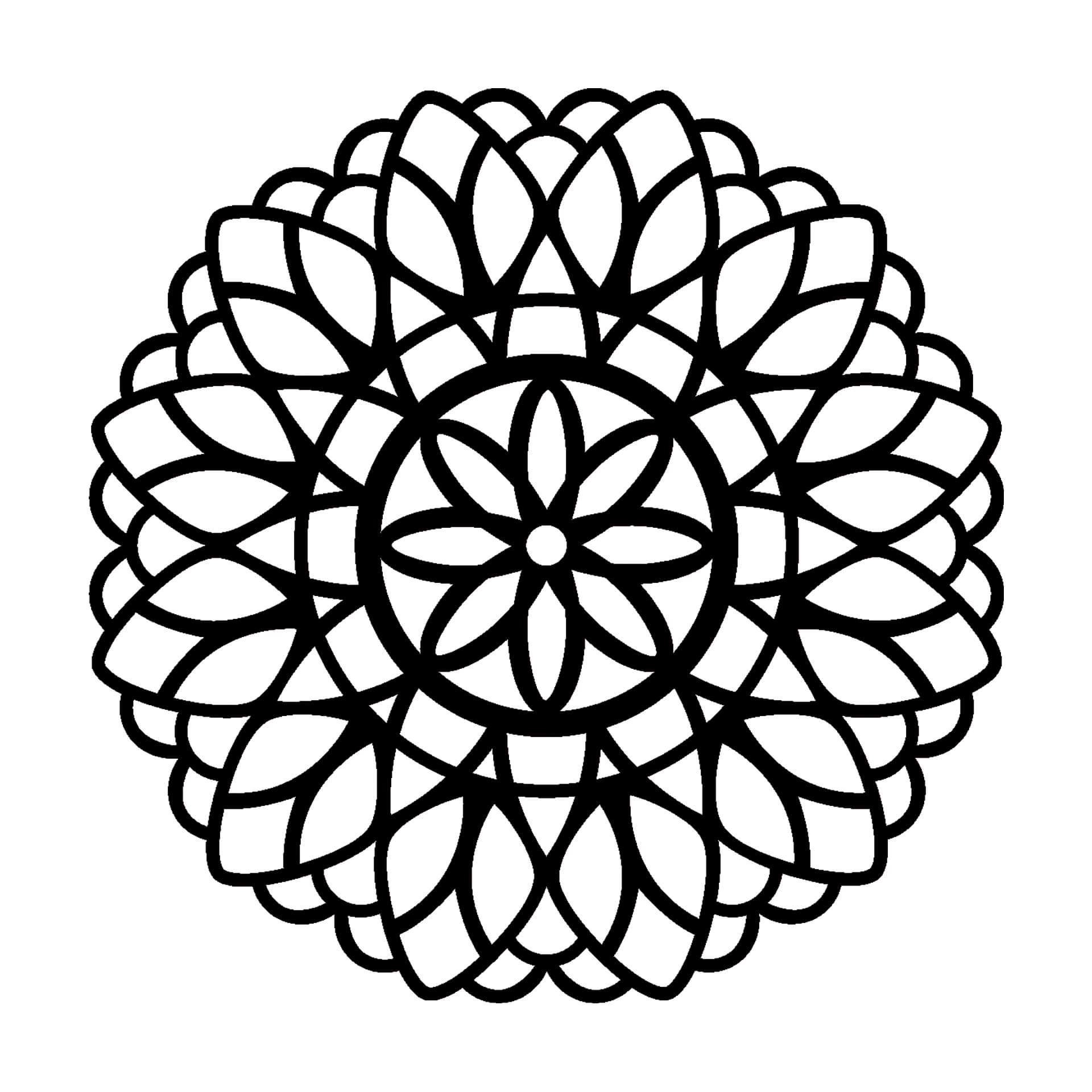 Akrylowa dekoracja mandala kwiat życia