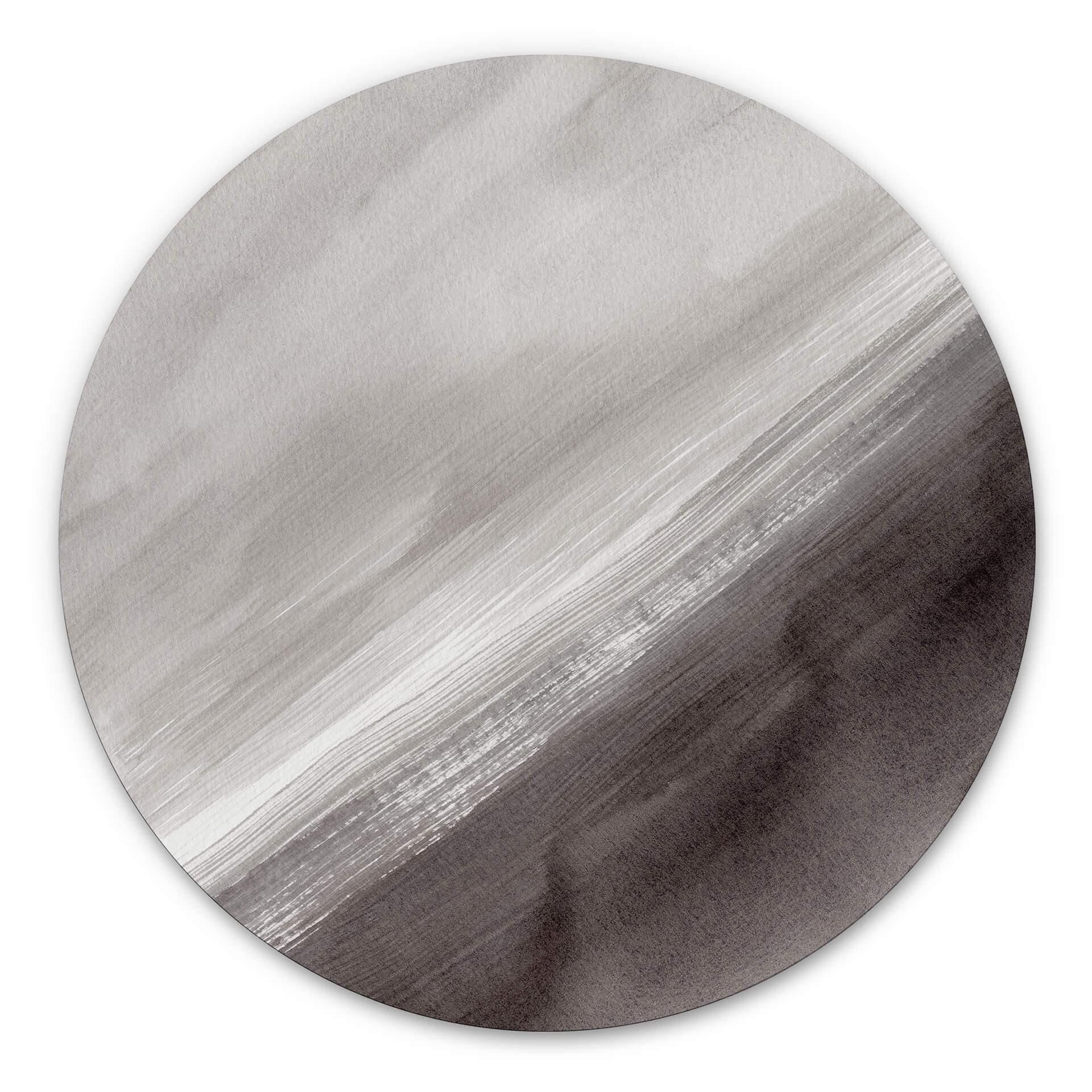 Tableau sur alu Dibond Nouveauprints - Cristal de roche - Rond