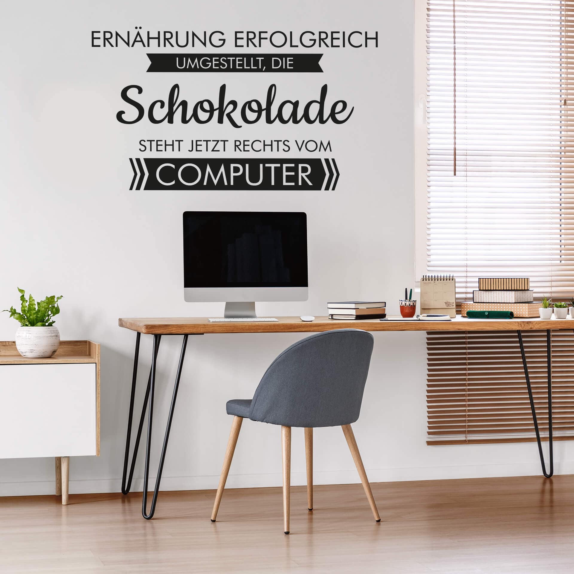 Wandtattoo Ernährung erfolgreich umgestellt...