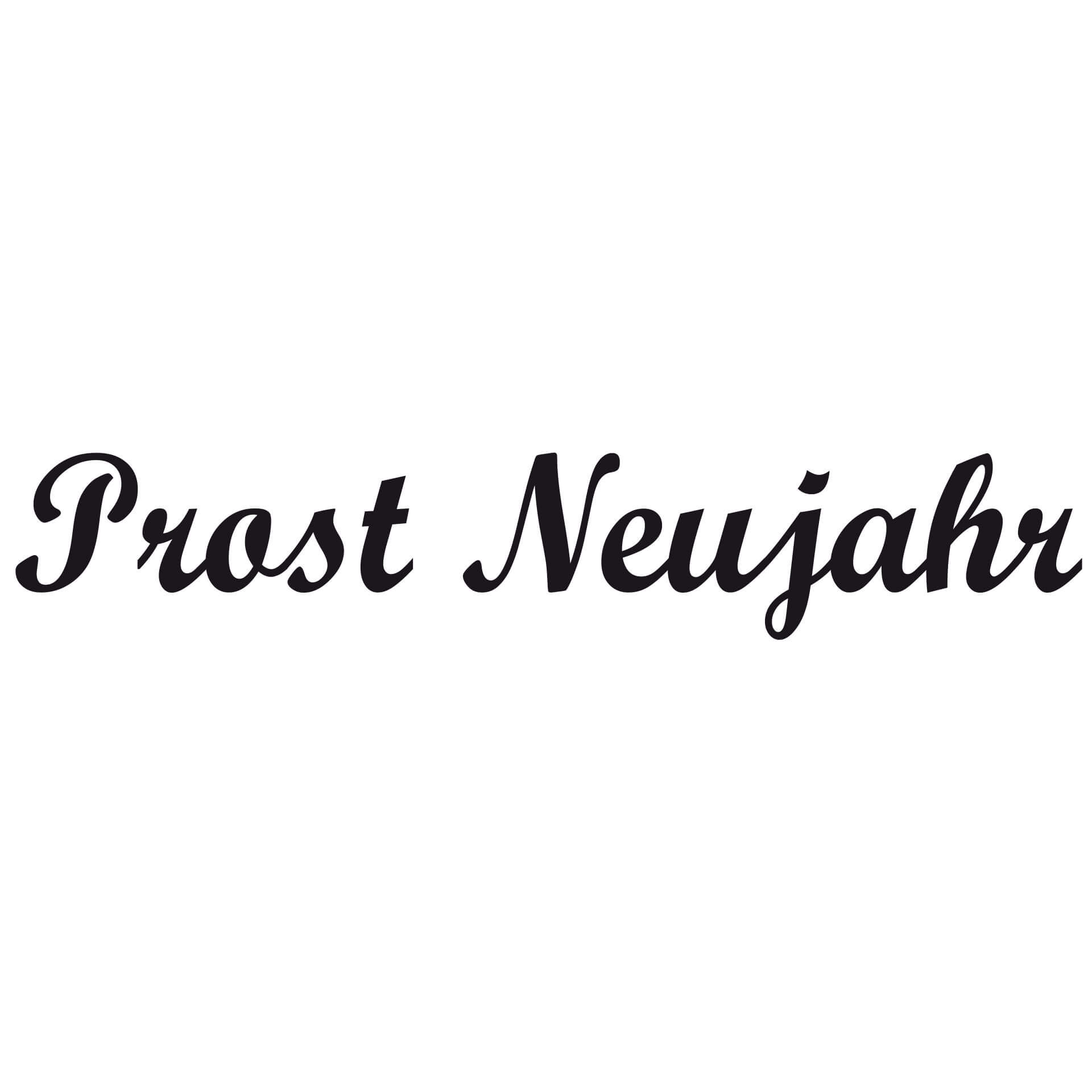 Wandtattoo Prost Neujahr