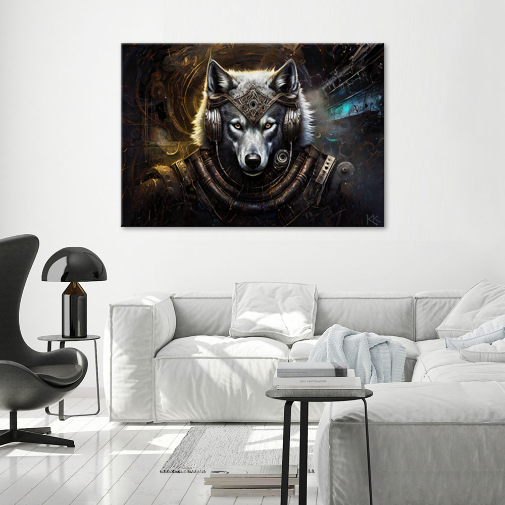 Canvasbillede, Abstrakte ulvedyr