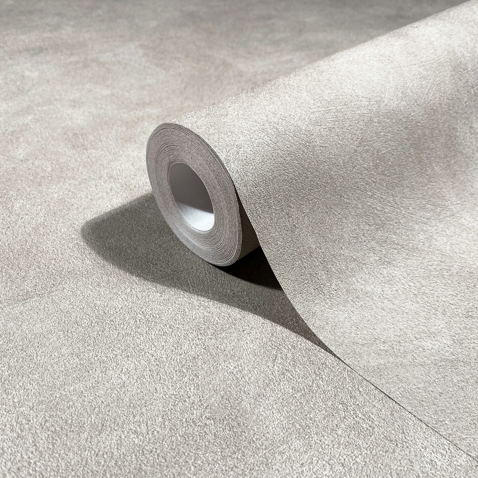 Vliesbehang betonlook gipslook effen mat in beige