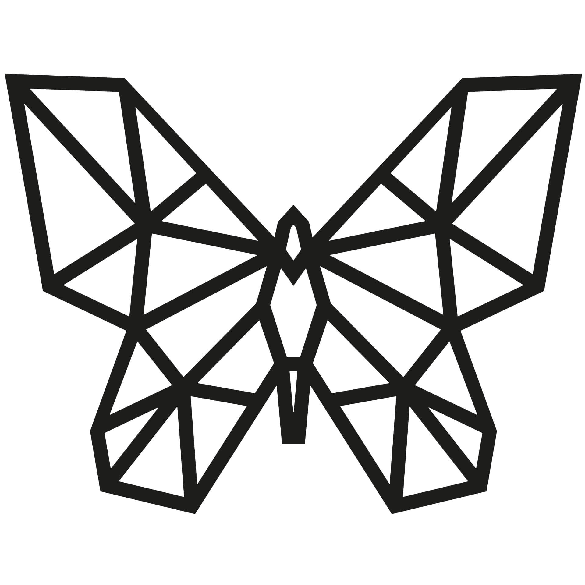 Wandtattoo Origami Schmetterling