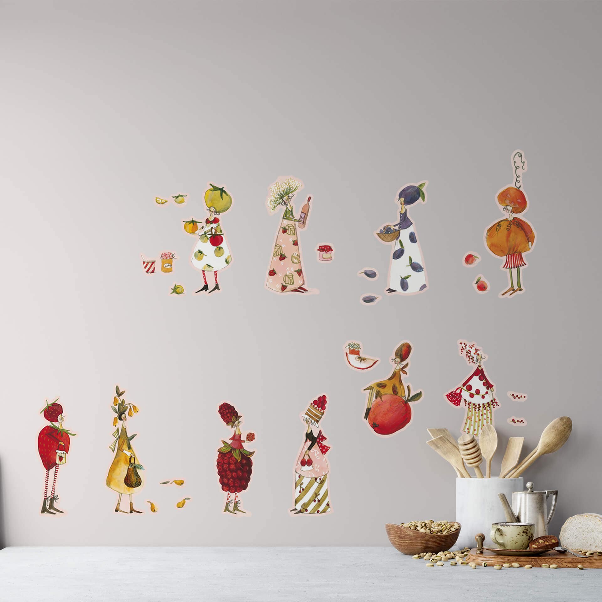 Muursticker set Leffler – Jamvrouwtjes