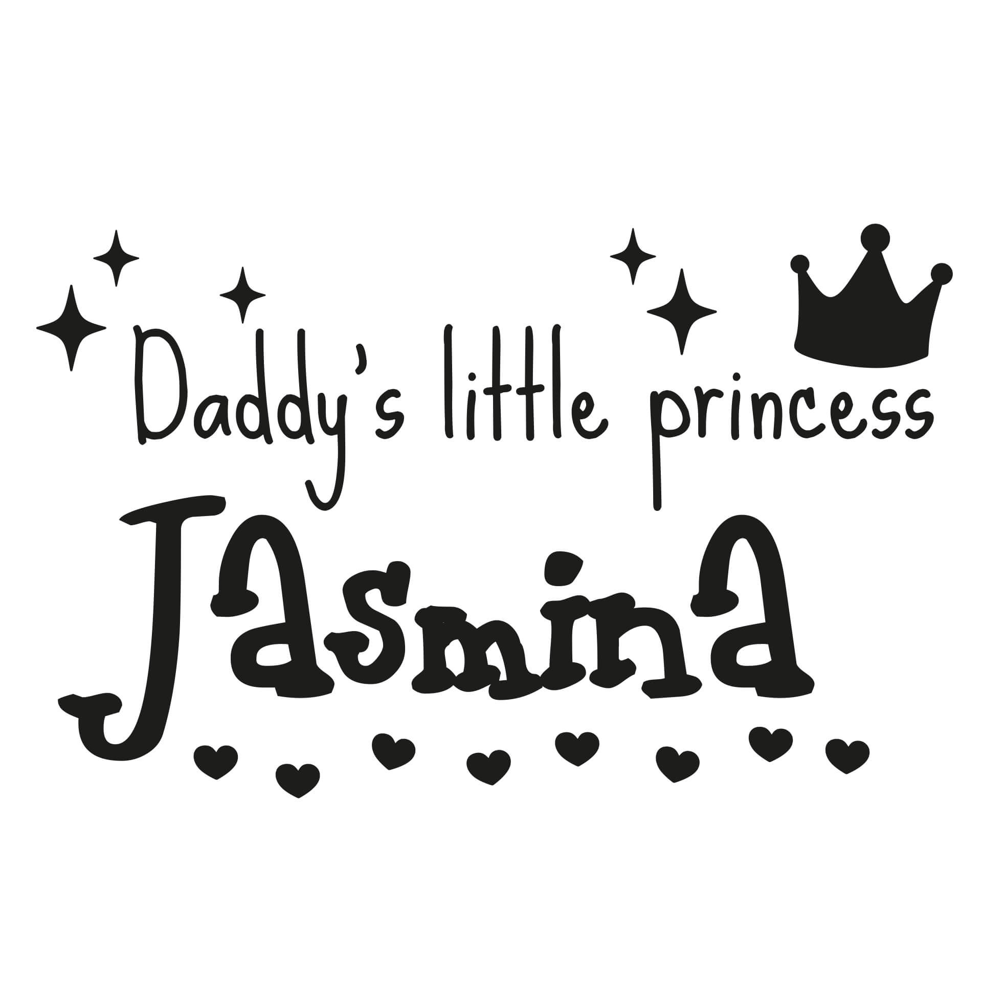 Wallsticker - + Navn Daddy's little Princess