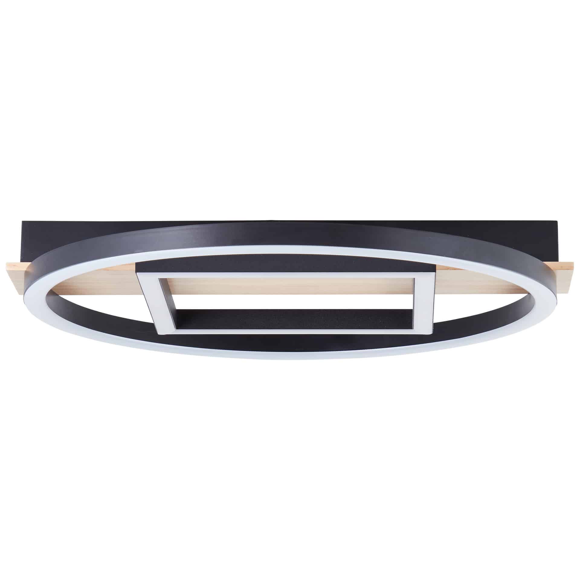 Deckenleuchte Leopold, braun, 5,5 x 39 cm, Holz Moderne LED-Deckenleuchte, dimmbar