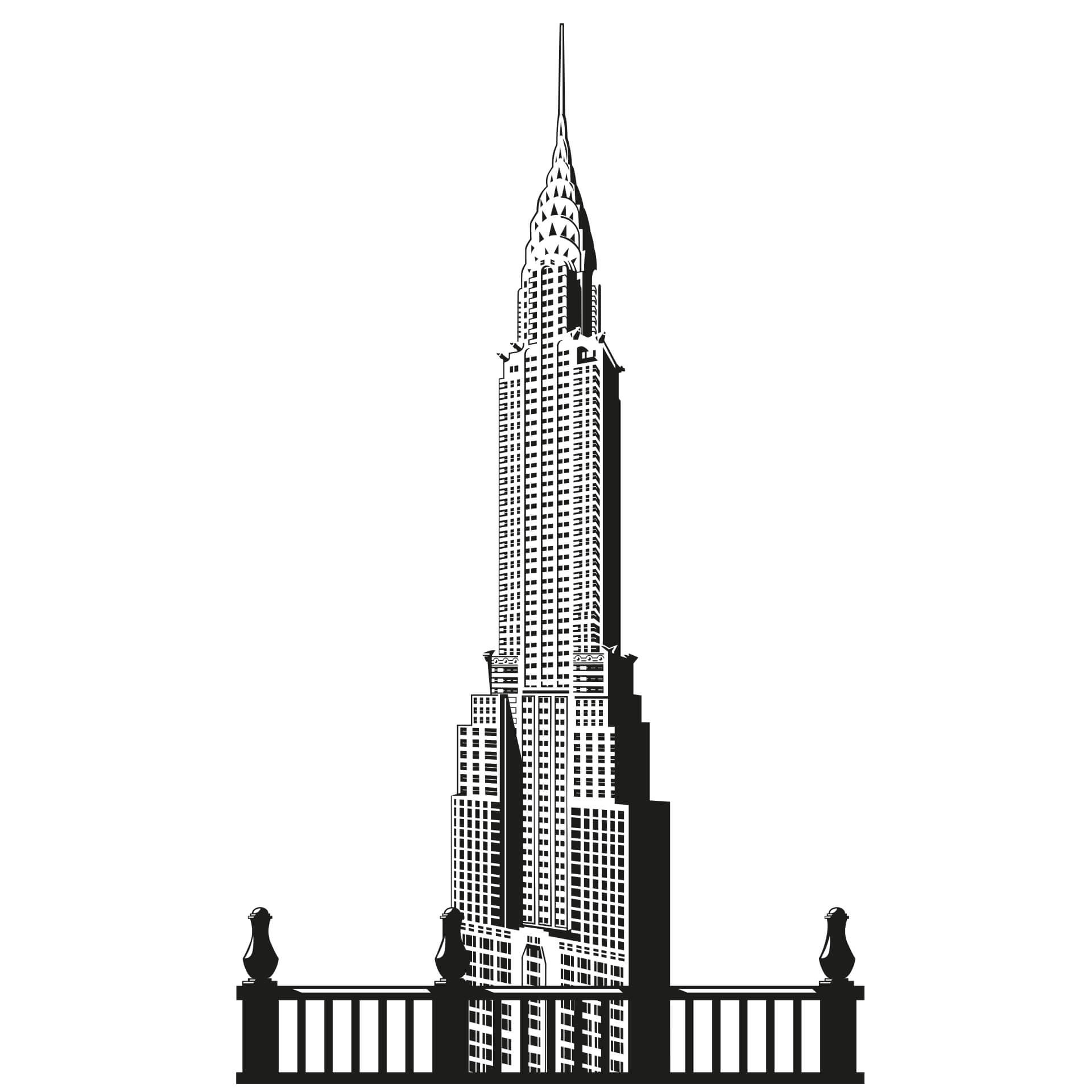 Wallsticker Chrysler bygningen