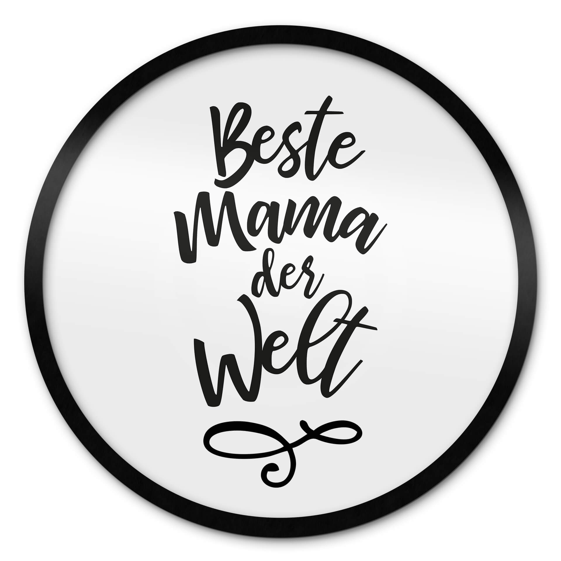 Poster Beste Mama der Welt - Rund