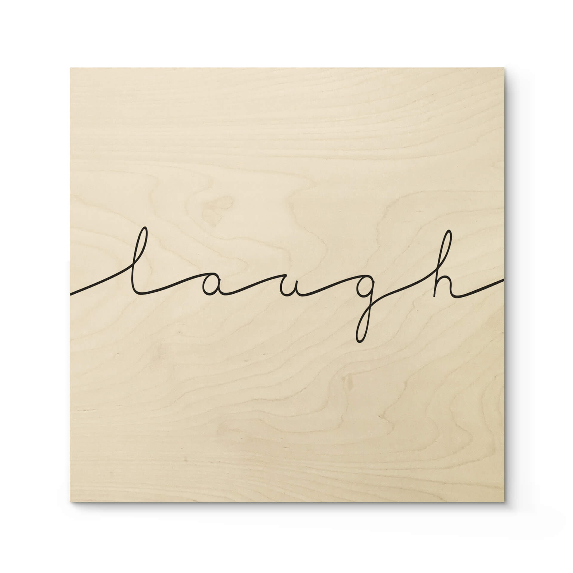 Stampa su legno - Laugh