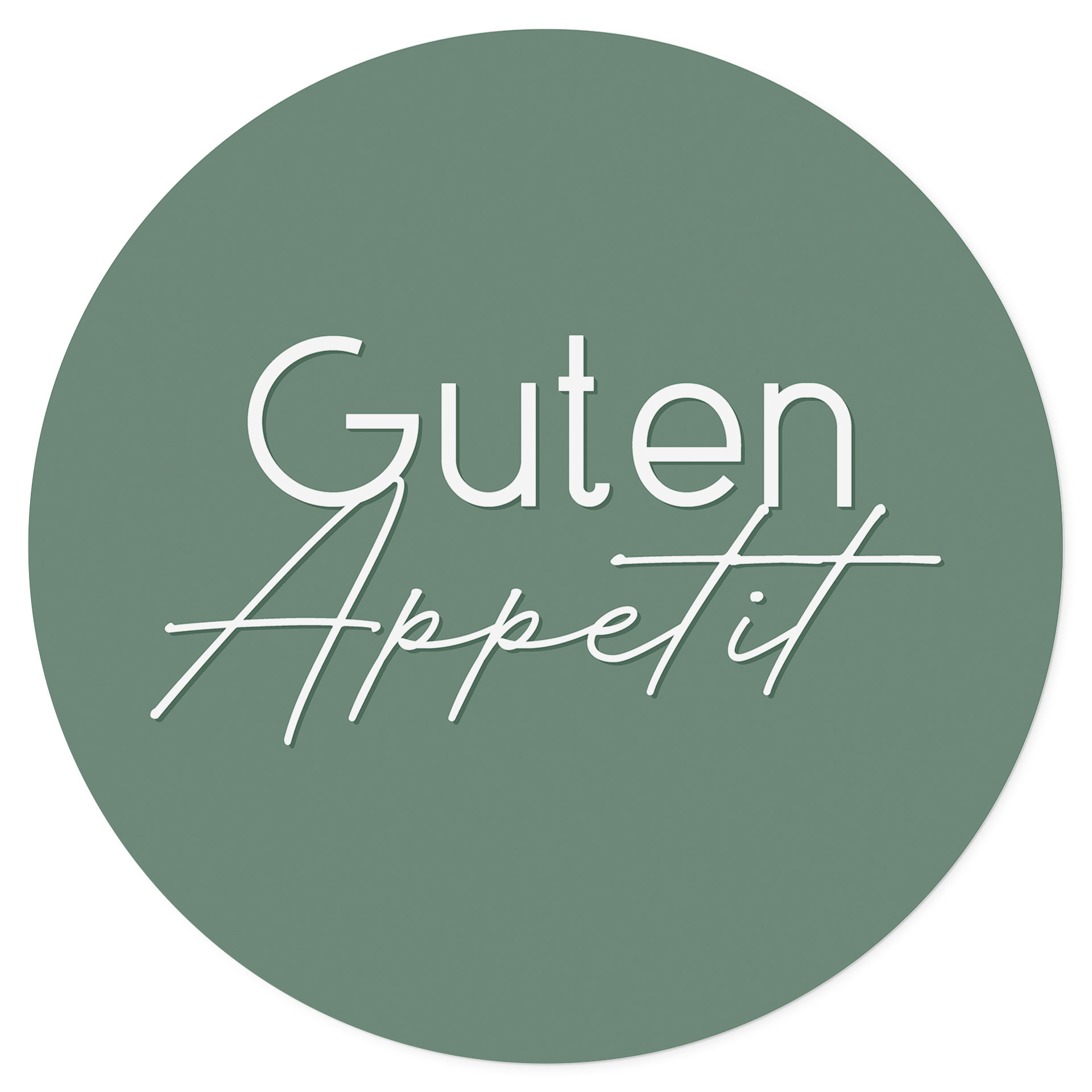 Wandtattoo Guten Appetit - Rund