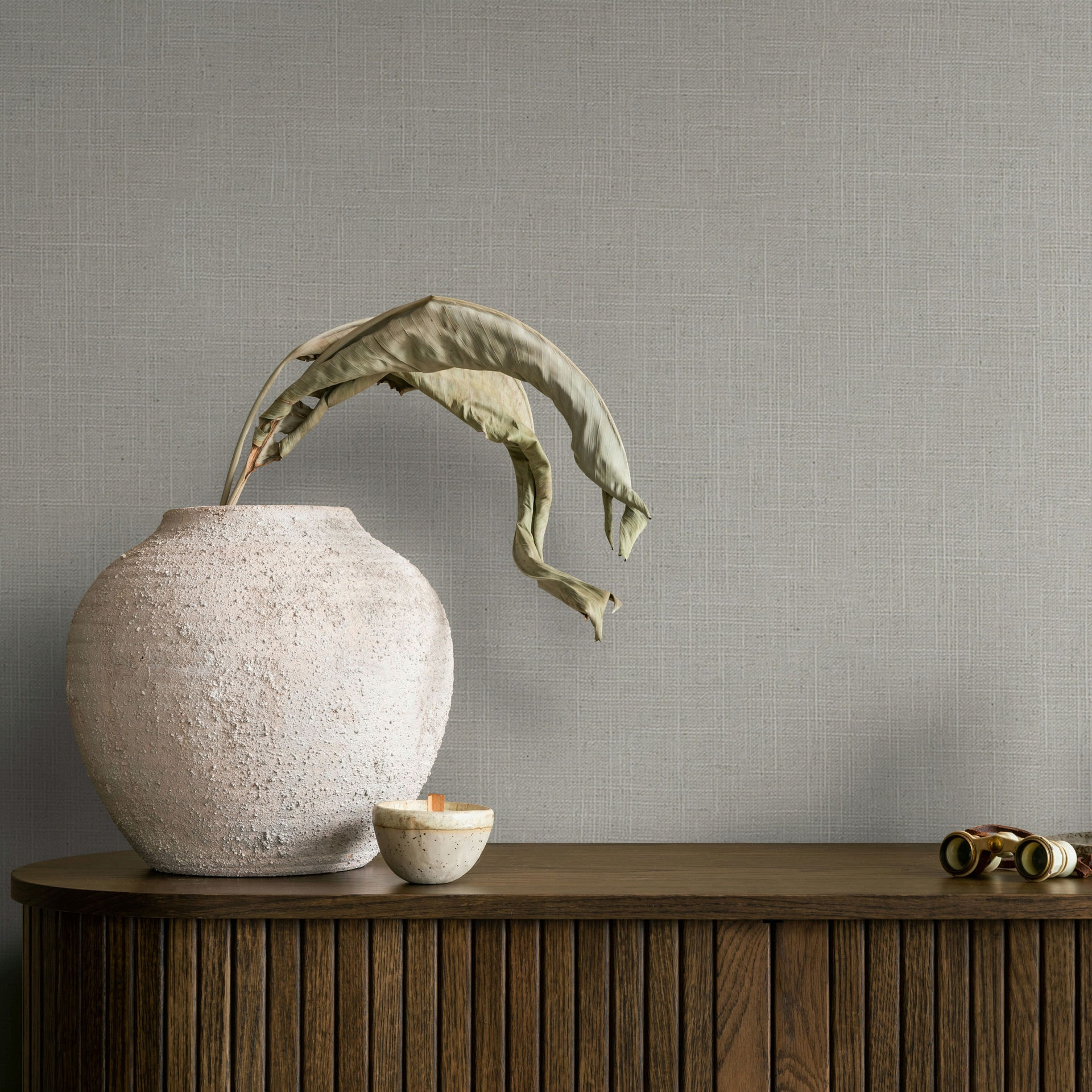 Vliesbehang, structuur effen modern mat in bruin