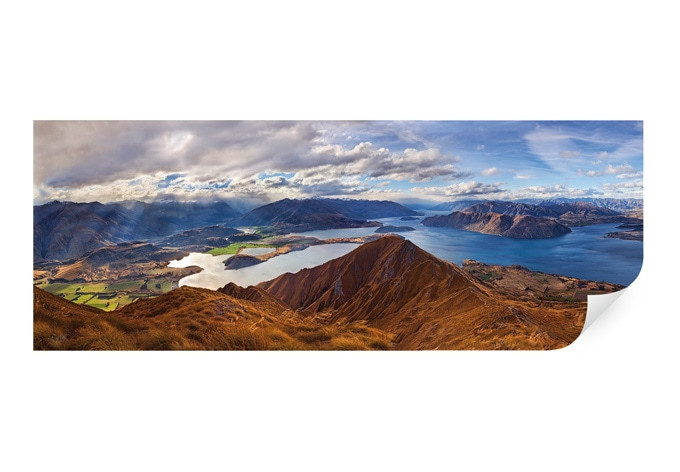 Wallprint Yan  - Aussicht vom Roys Peak - Panorama