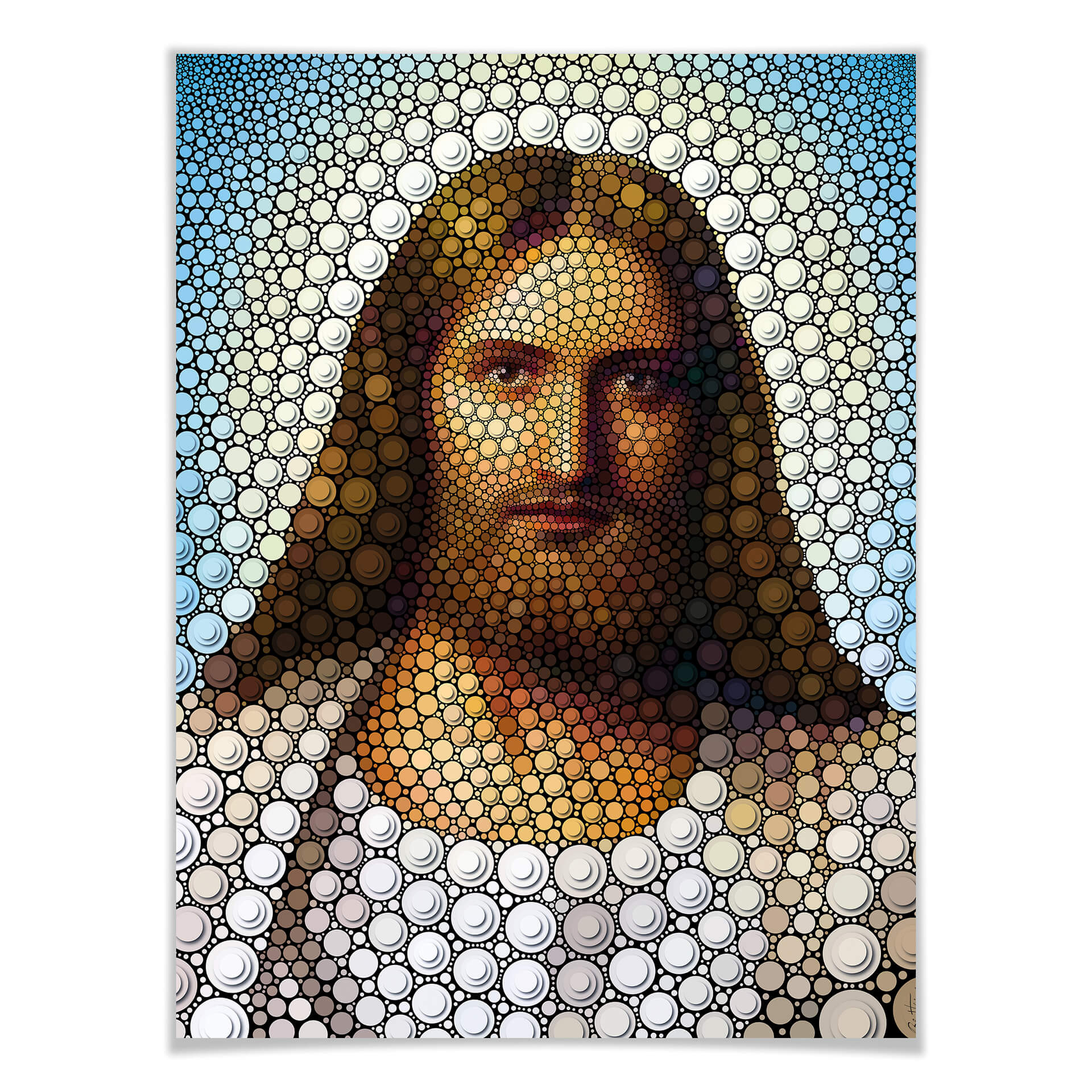 Plakat Ben Heine - Circlism: Jezus Chrystus