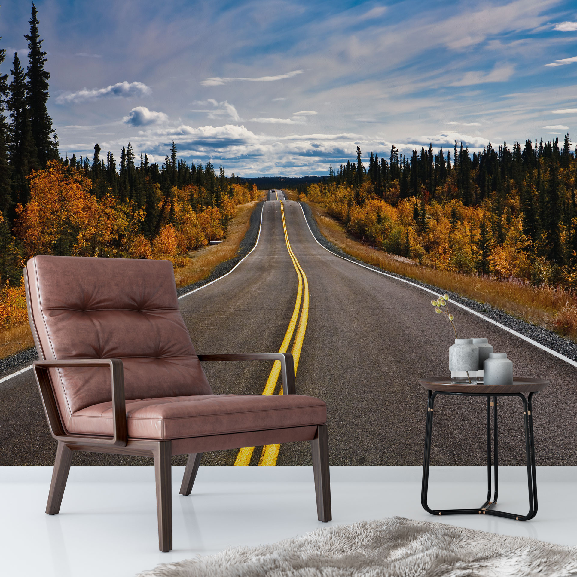 Fotobehang Road Trip