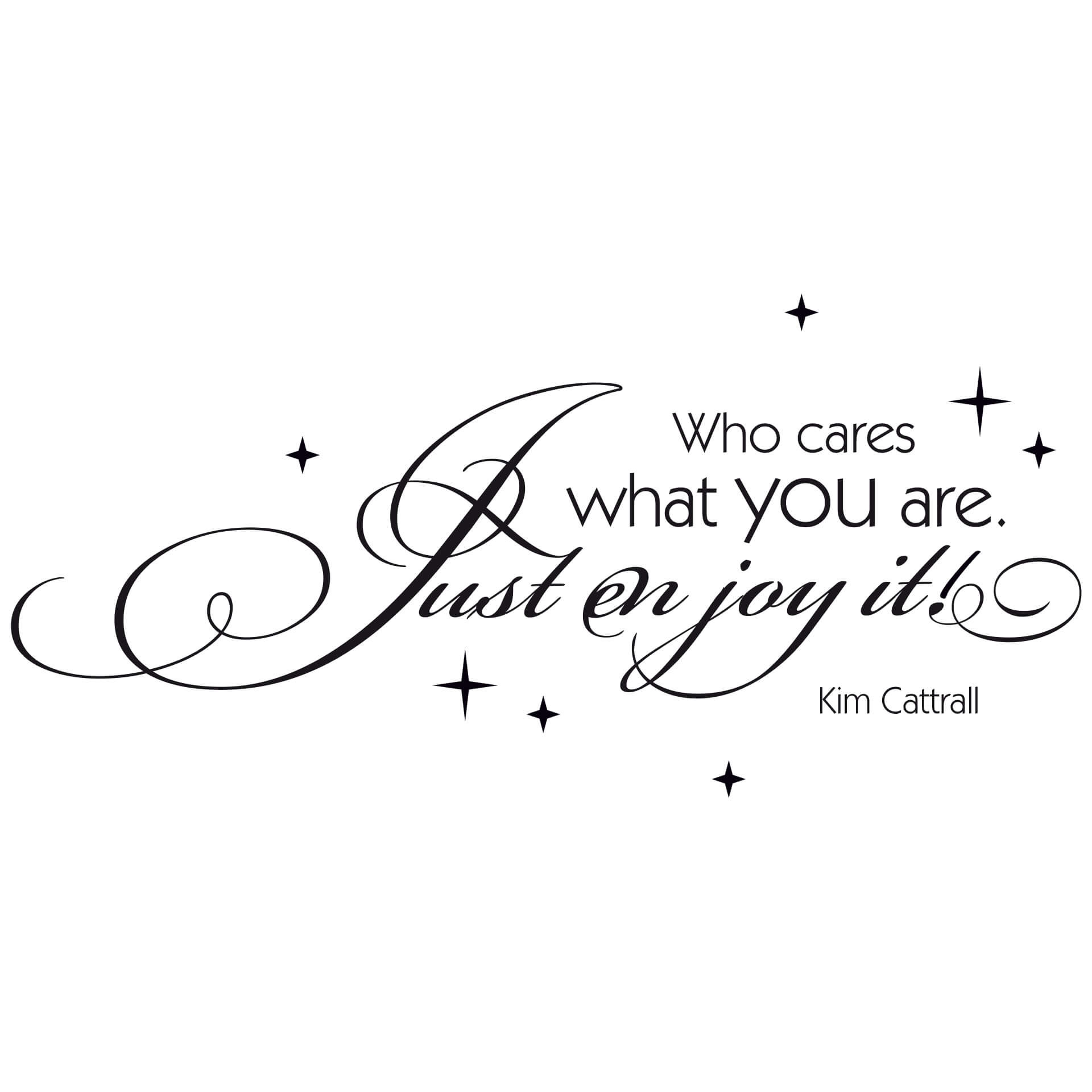 Wallsticker - Who cares what you are...