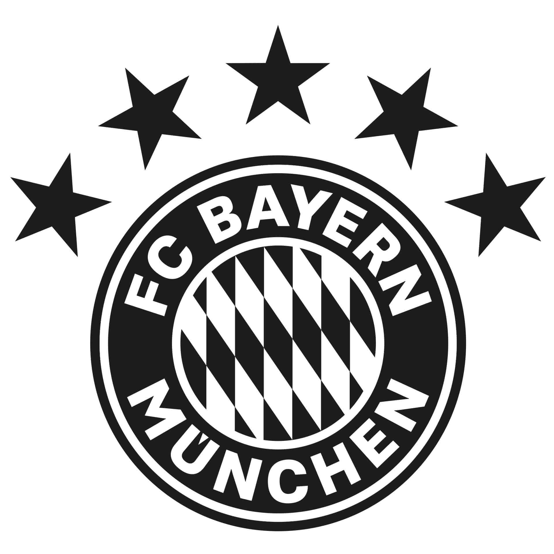 Wandtattoo FC Bayern München Logo einfarbig