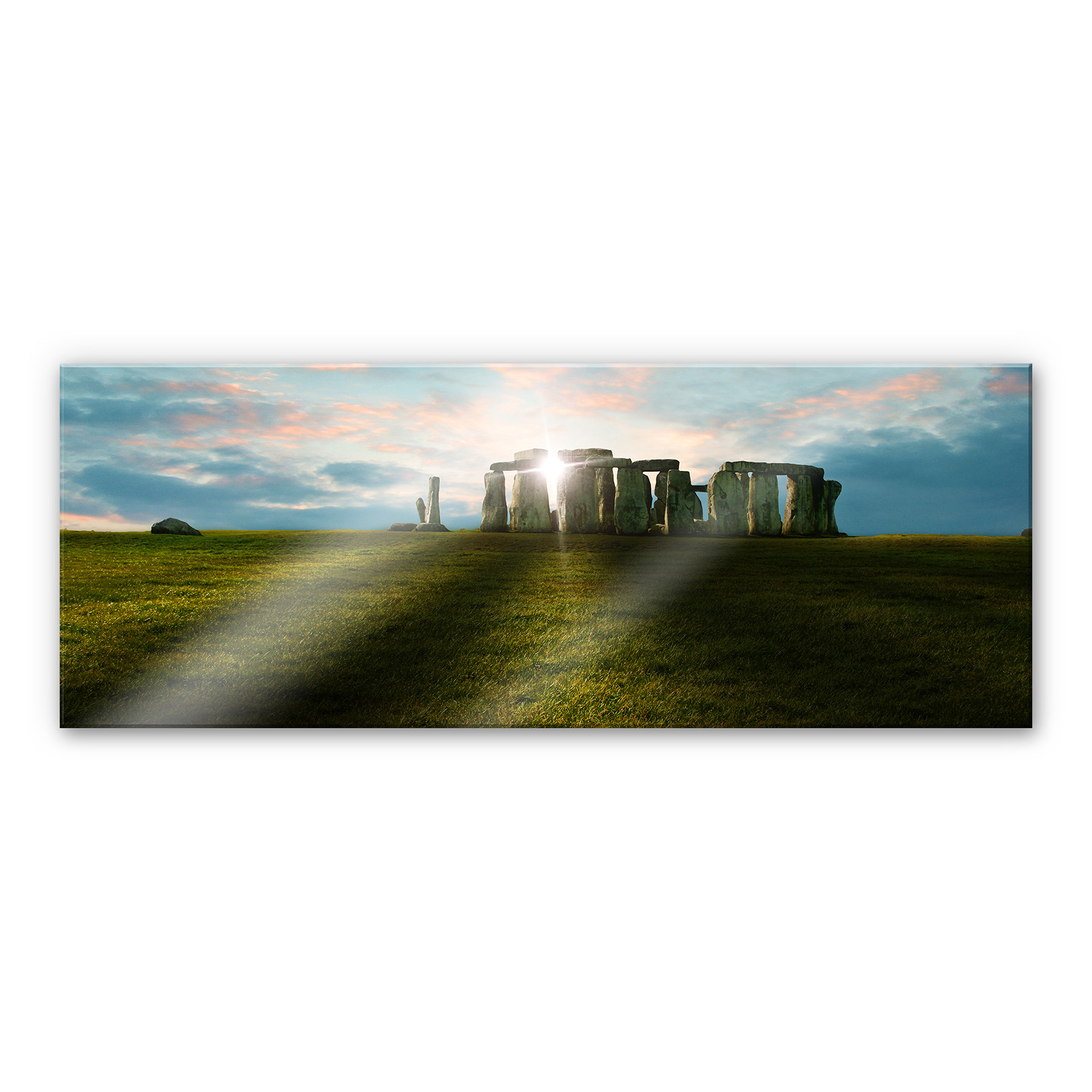 XXL Wandbild Stonehenge im Sonnenuntergang - Panorama