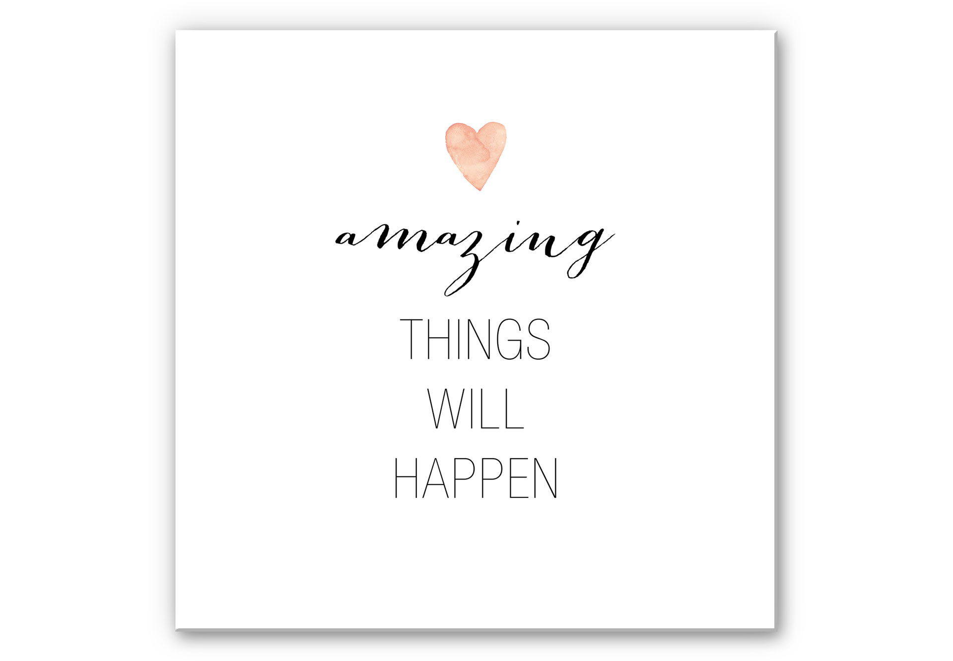 Wandbild Confetti & Cream - Amazing things will happen