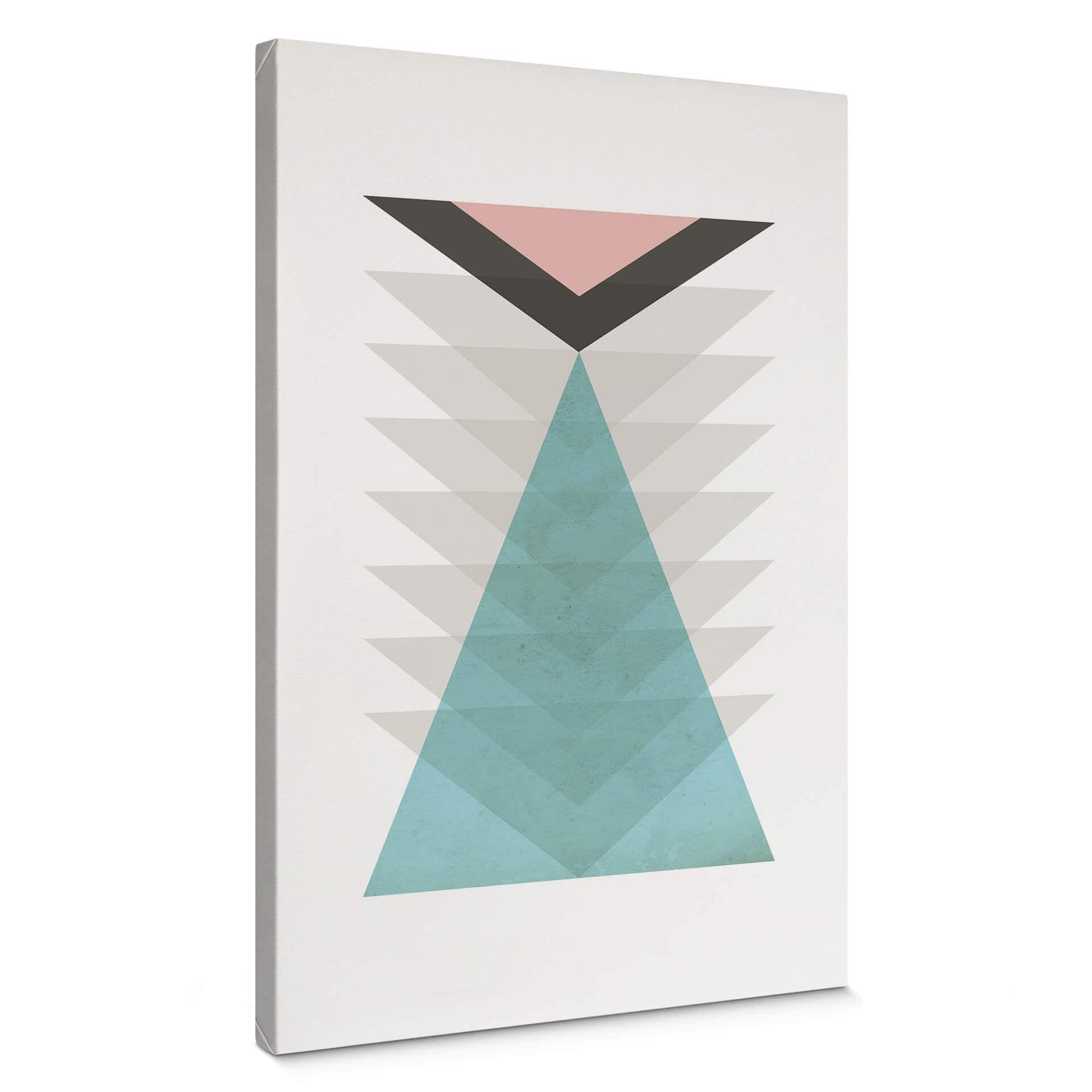 Obraz na płótnie Nouveauprints - Totem aqua & pink