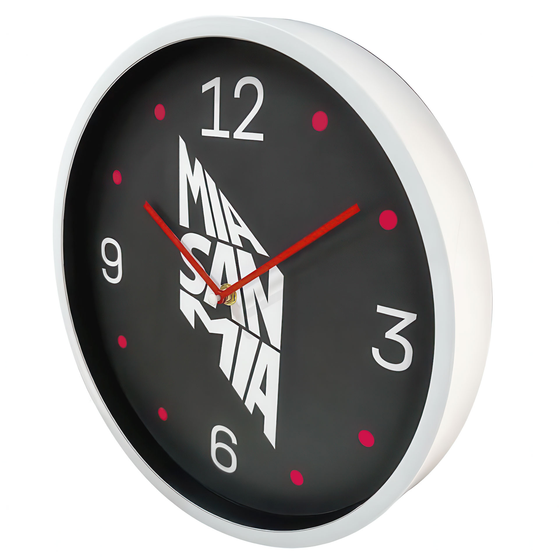 FC Bayern Wanduhr mit Solgan - Mia San Mia Ø30 cm