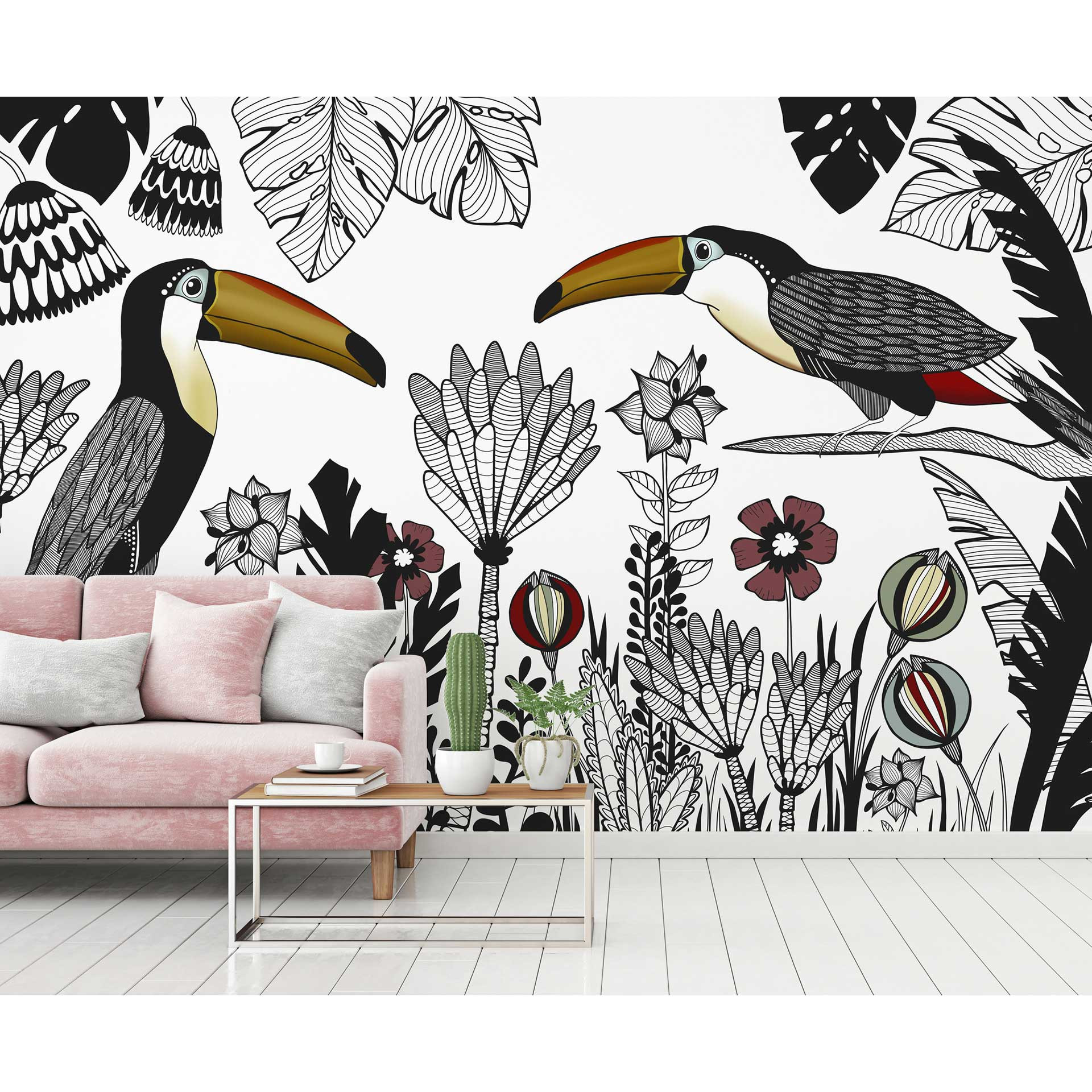 Livingwalls Fotobehang ARTist Toecan