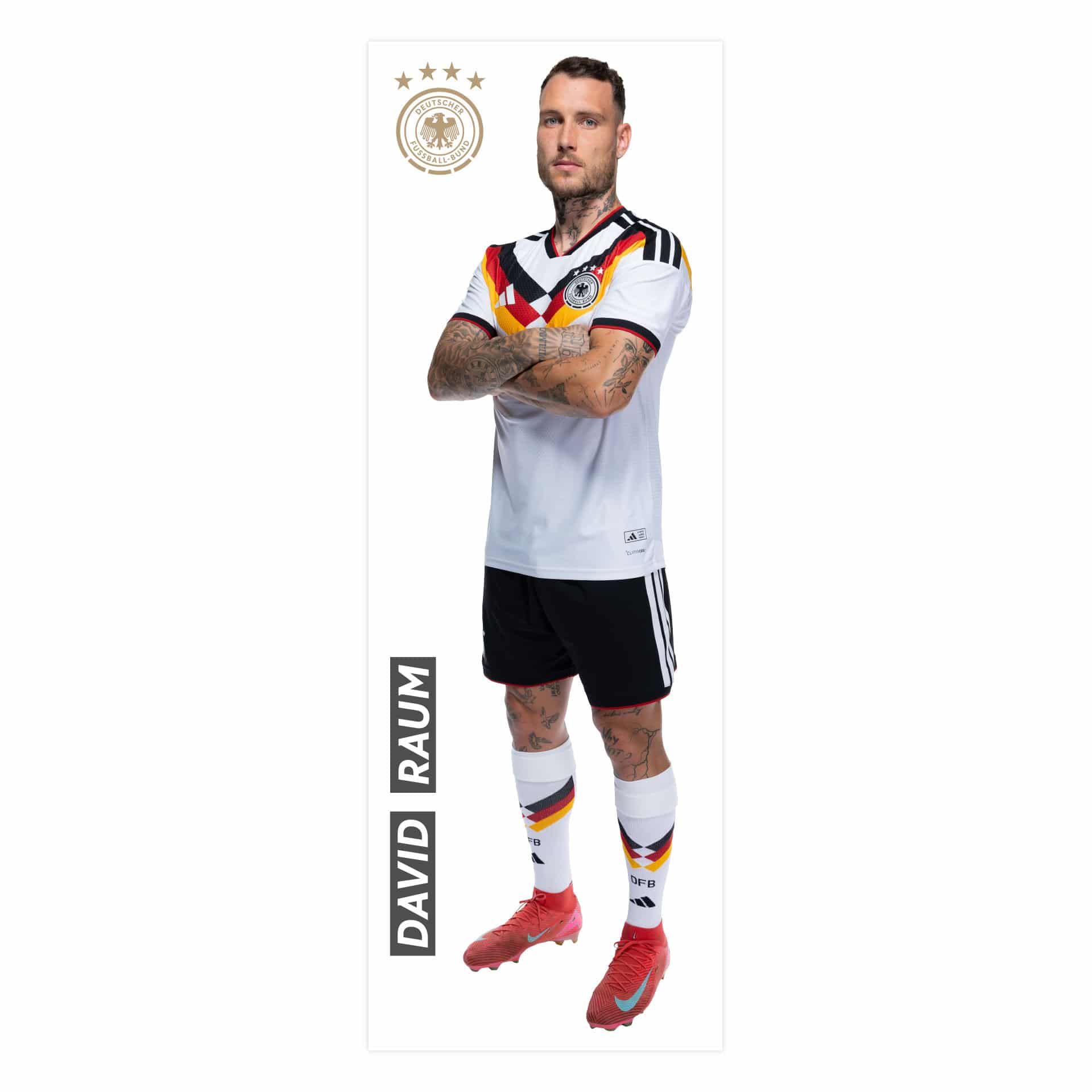 DFB Sticker WM 2026, Wandtattoo David Raum
