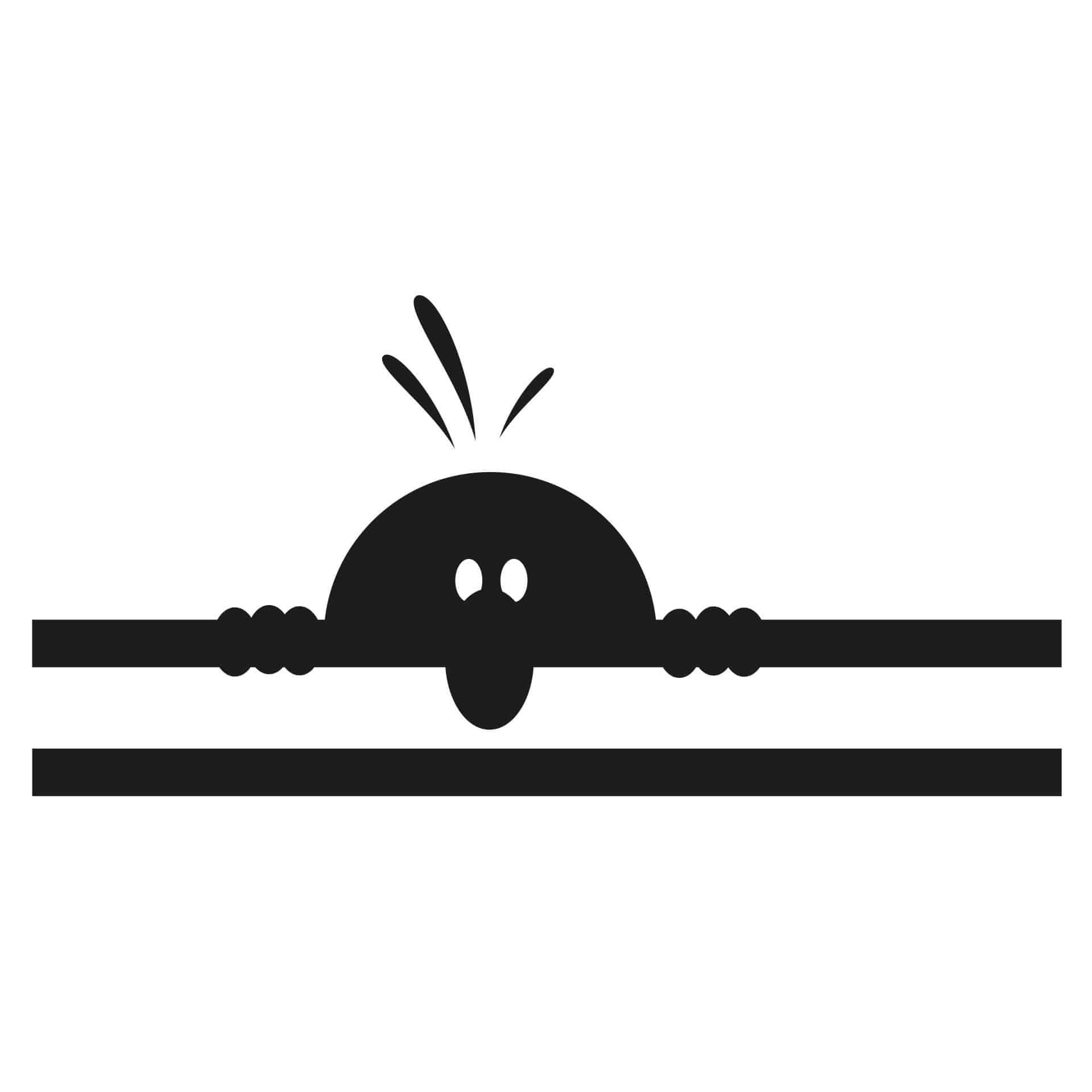 Muursticker Koekoek Trol