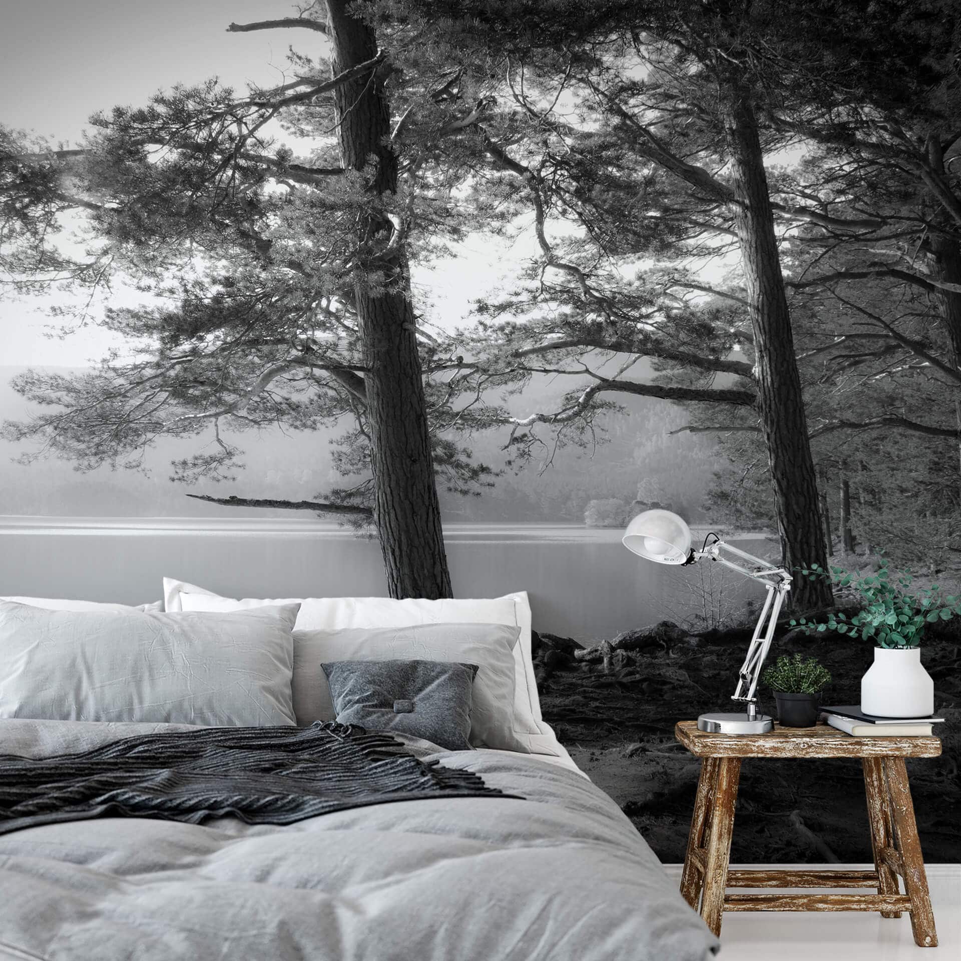 Fotobehang Fugh - At the Lake (384 x 260 cm)