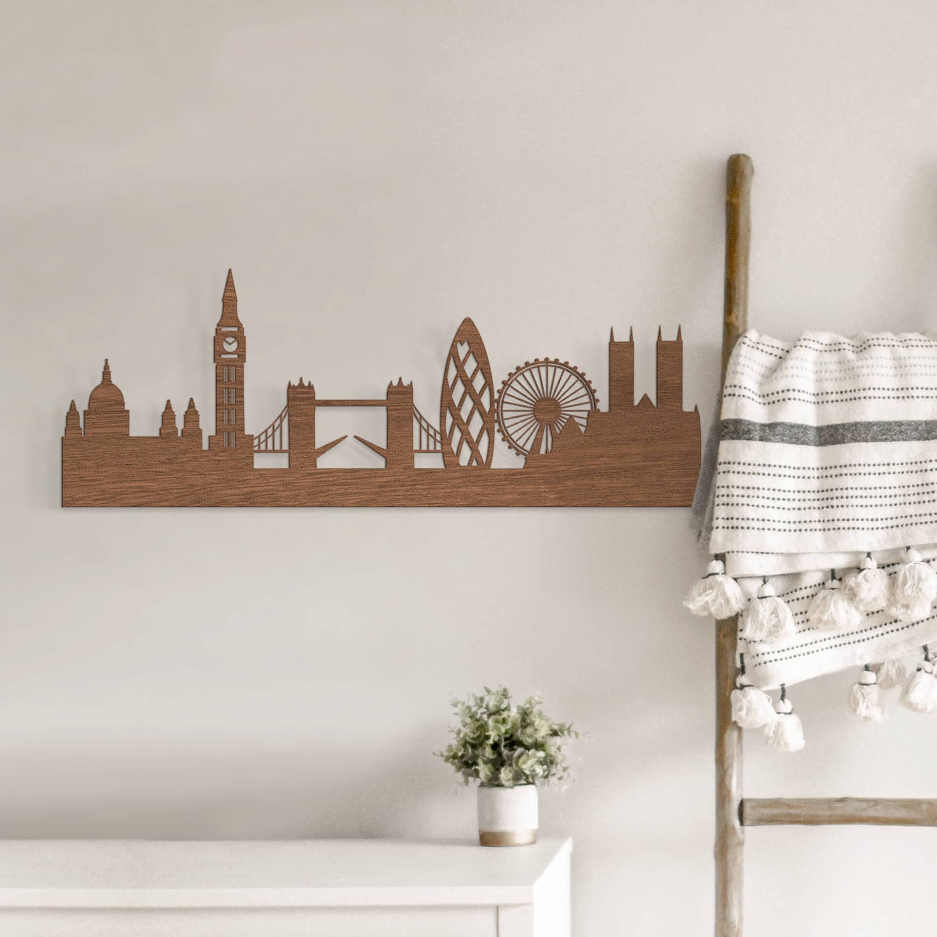 Okleina mahoniowa Wood Art - Skyline London