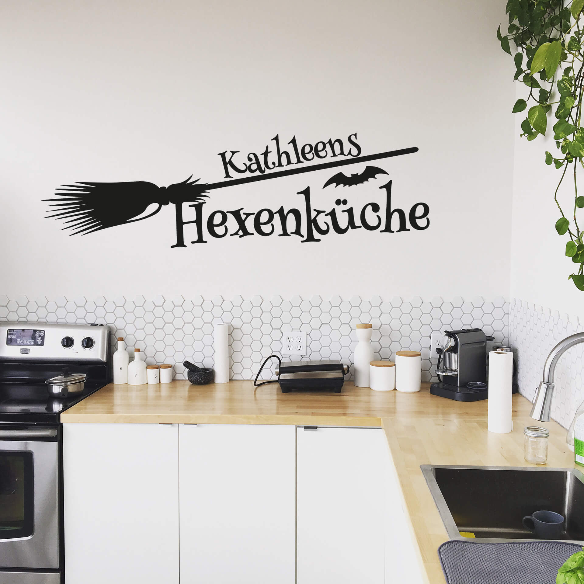 Wandtattoo + Name - Hexenküche