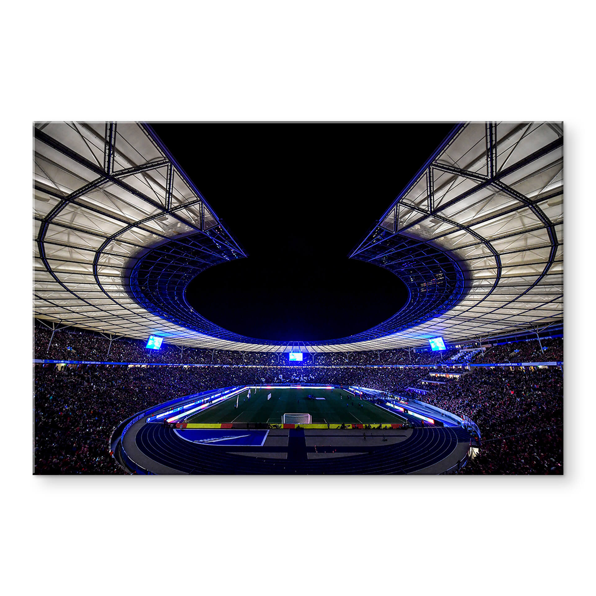 Acrylglasbild Hertha BSC Olympiastadion bei Nacht