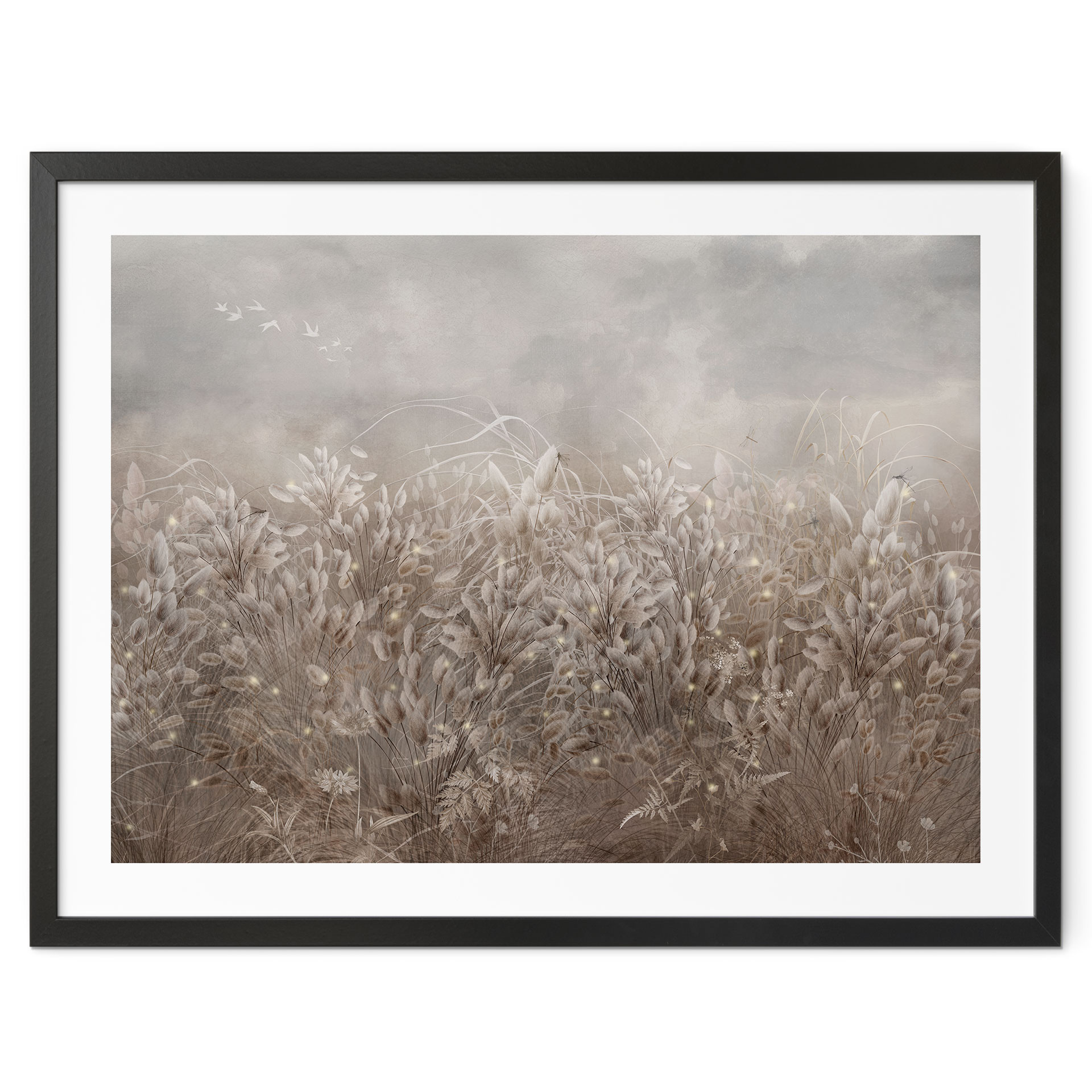 Poster Pampagras en grassen in beige - Ms Tiff