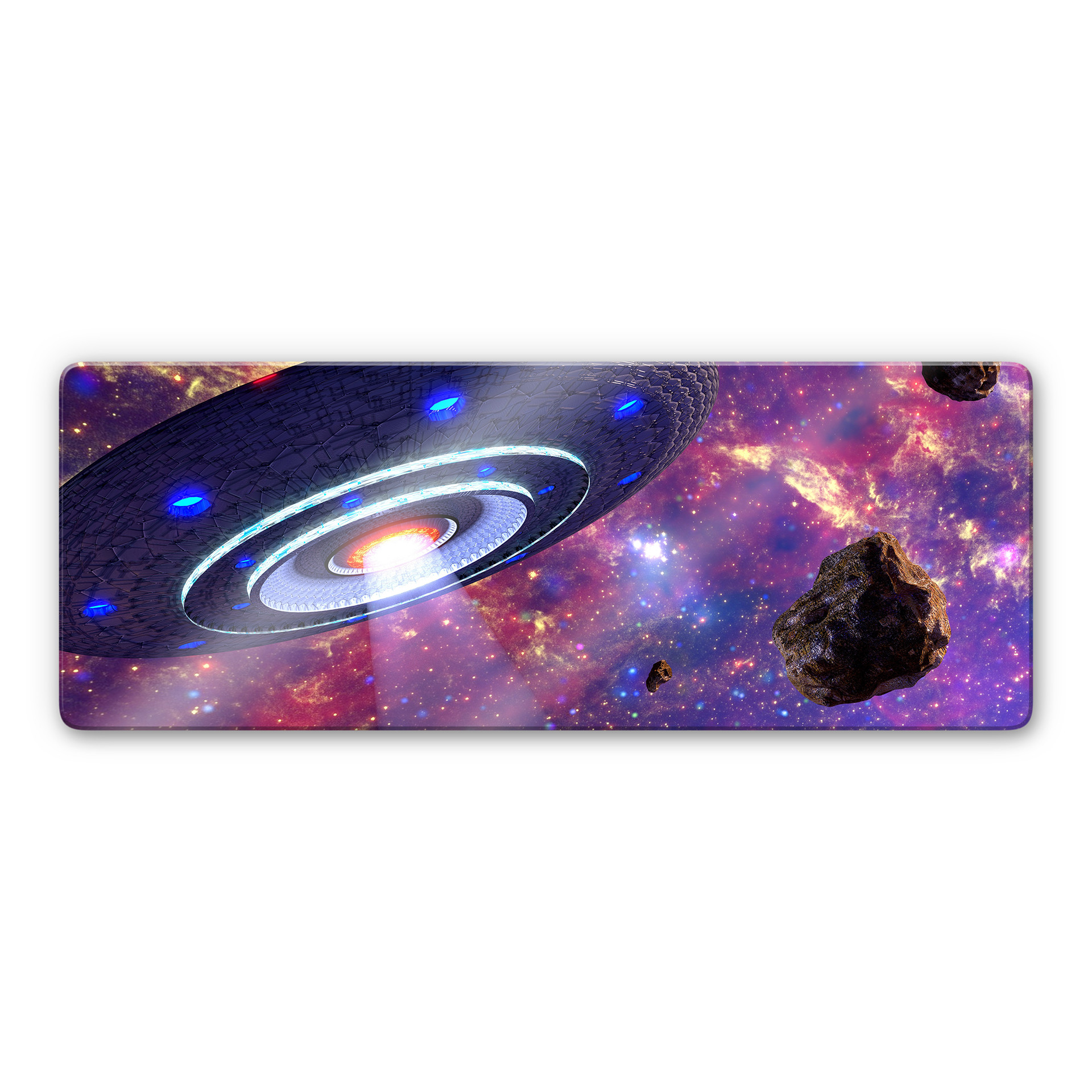 Glasbild Krieg der Planeten