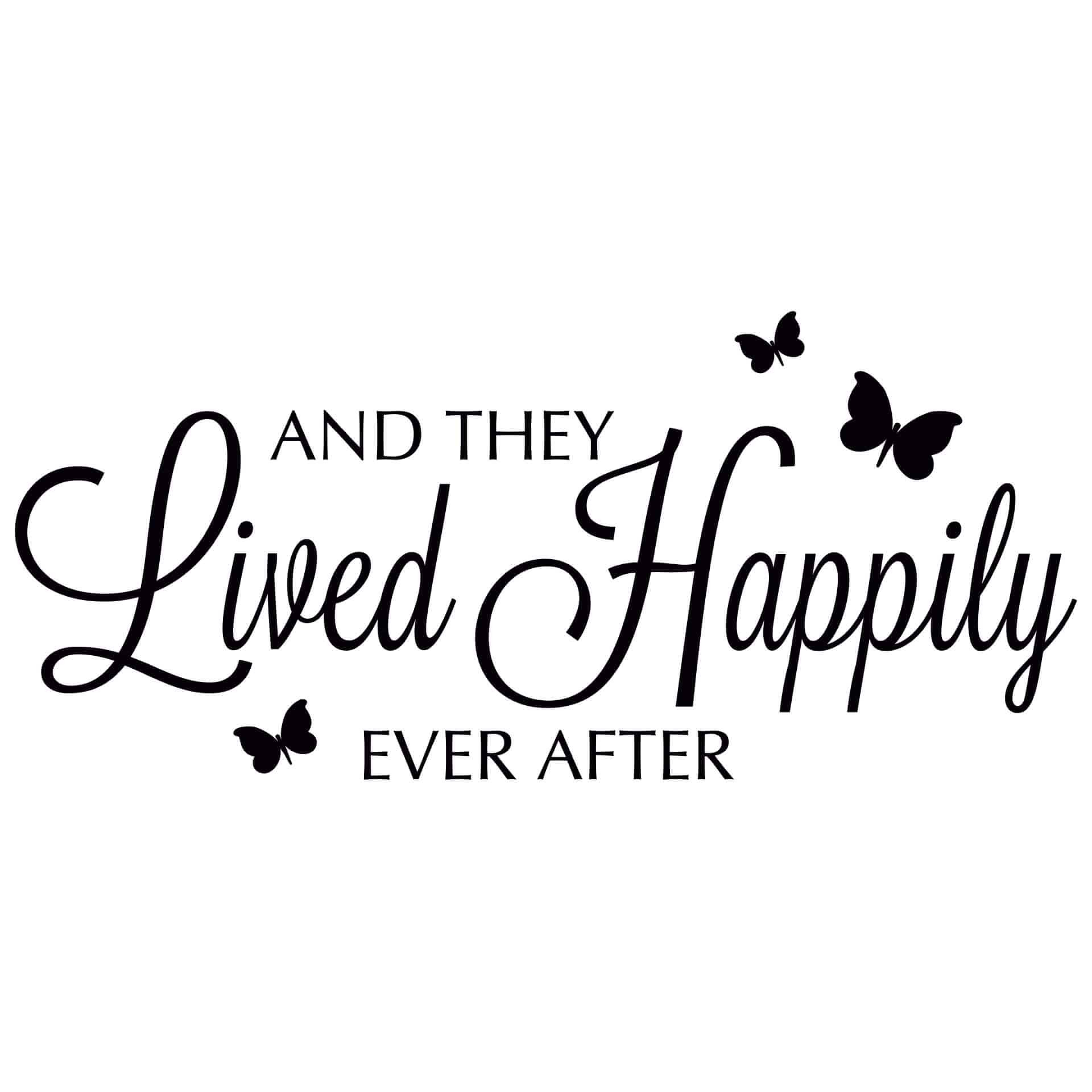 Wallsticker And they lived happily ever after